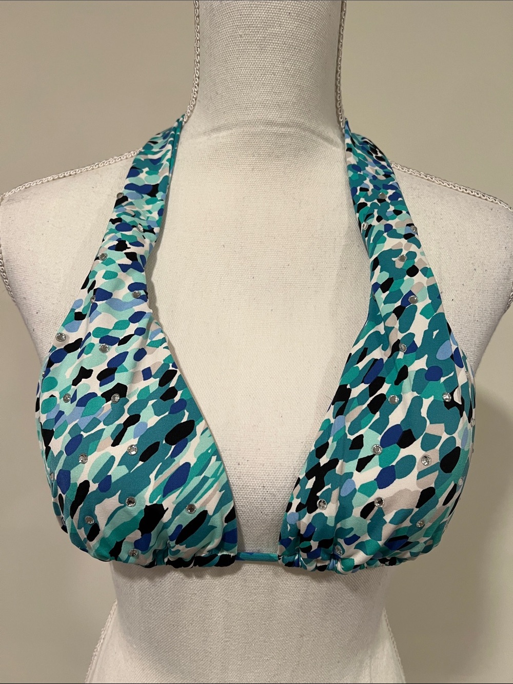 White House Black Market Halter Bikini Swim Top Size XS